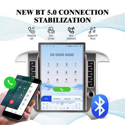 14.5 Inch Android 13 Car Radio For Chevrolet Silverado GMC Sierra 2013-2024 GPS Navigation DVD Multimedia Player Carplay+Auto