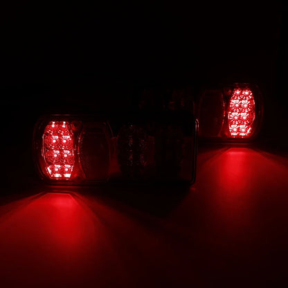 2pcs 12V 5.5 m Cable 13 Pin Plug Wiring Harness LED Tail Light Rear Stop Brake Light Signal Lamp Caravan Lorry Car Truck Trailer