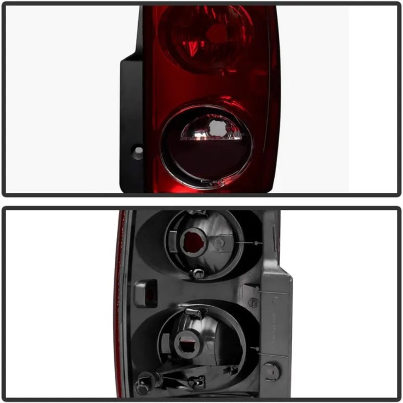ACANII - For 2007-2014 GMC Yukon XL 1500 2500 [Red Smoked] Tail Lights Brake Lamps Left+Right