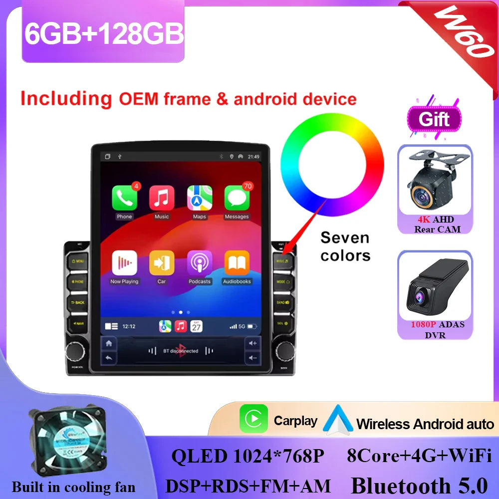 Car Android 14 For Renault Master Nissan NV400 Opel Movano 2010-2021 Navigation Touch Sereen Multimedia Player GPs 2din carplay