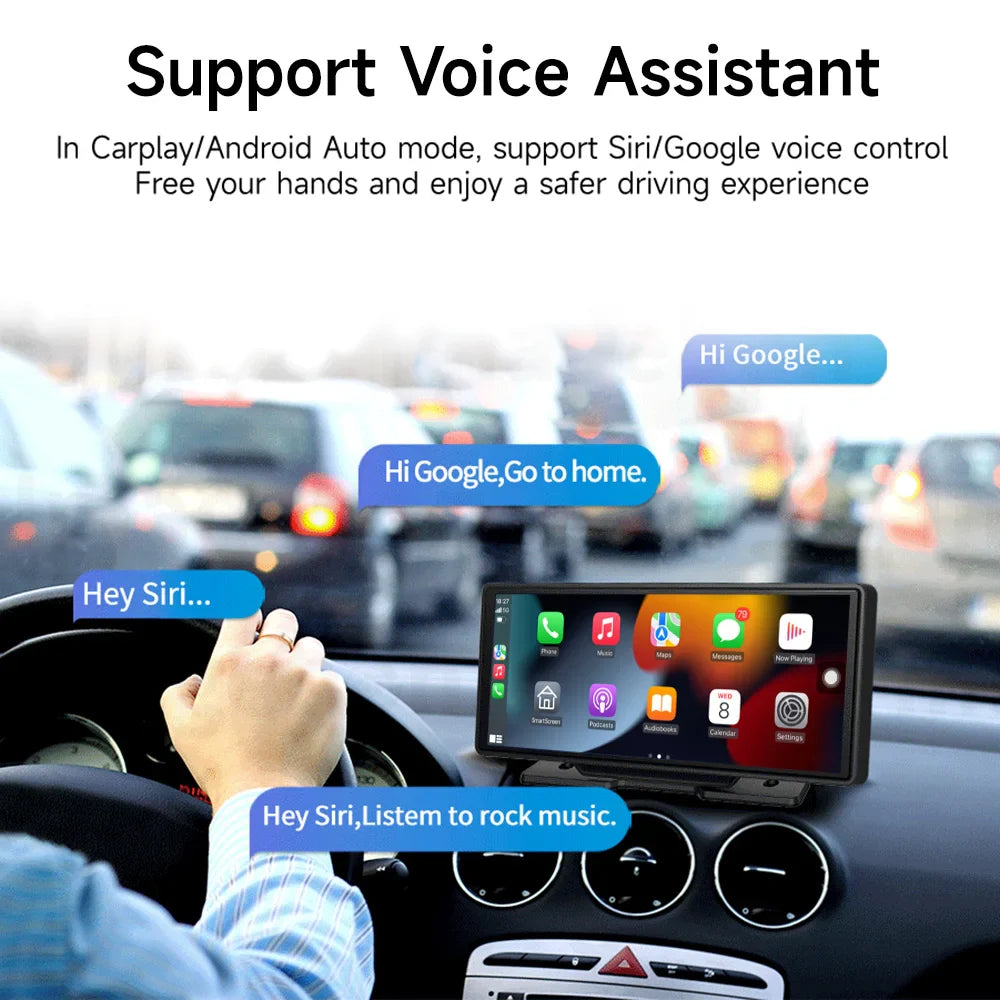 JIUYIN 11.26 inch 4K HD DVR Universal Car Radio Multimedia Navigation Wireless CarPlay Android Auto Mirror Music Player