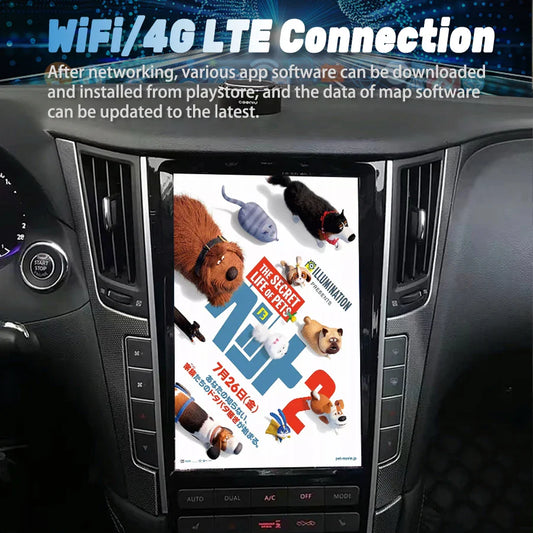 13.6" Android Car Radio For Infiniti Q50 Q50l Q50s Q60 2014-2020 Multimedia Video Stereo GPS Navigation Carplay DSP Head Unit