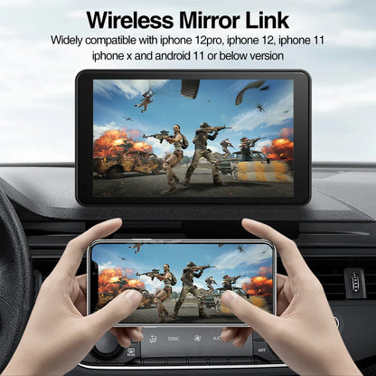 GrandNavi Universal 7inch Portable CarPlay Android Auto Car Radio Multimedia Video Player Touch Screen Bluetooth With AUX USB