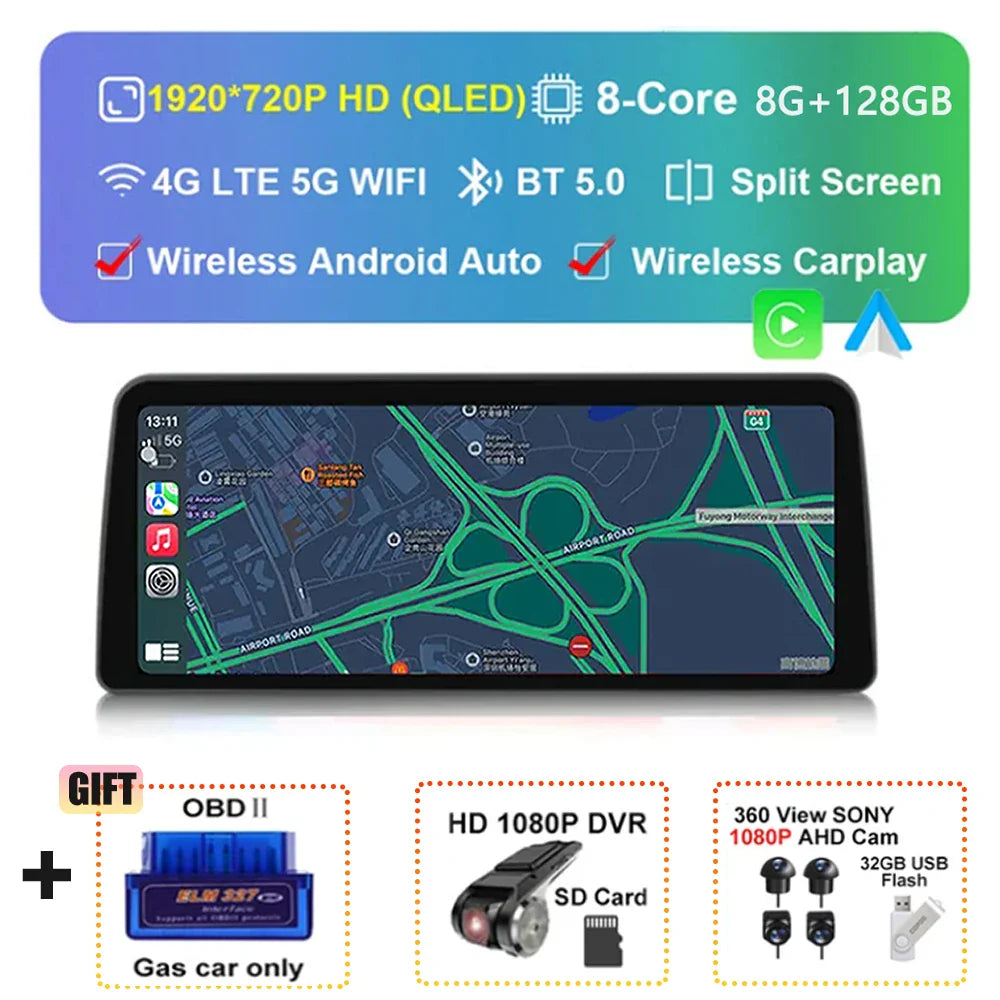 12.3 inch For Beijing BJ40 2020 - 2022 Car Radio Stereo Multimedia Autoradio Navigation GPS DSP Video Audio Player Android Auto