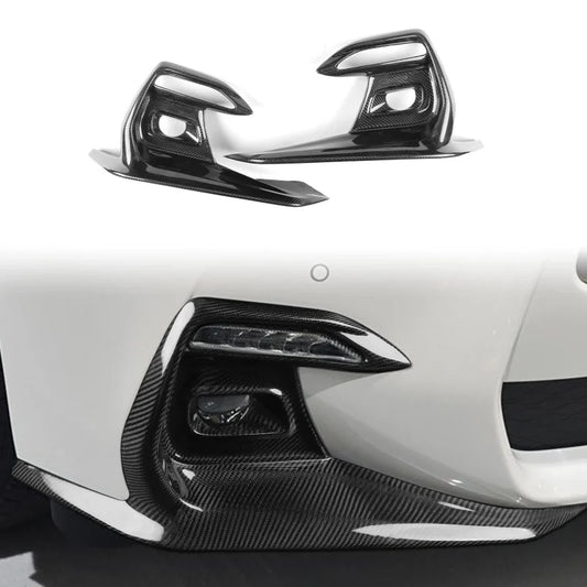BYMTM Car front bumper Carbon fiber fog lampshade For Infiniti Q50 Sport 2018-2020