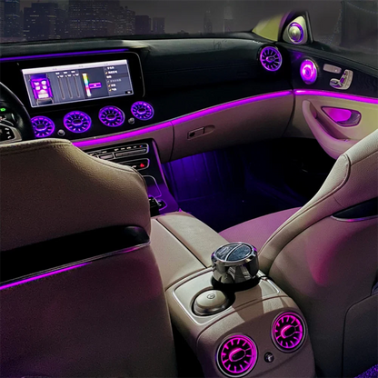 turbine Air Outlet LED Lights for Mercedes-Benz E-Class W213 2016-2021 Front and Rear Air Vent Ambient Light Neon