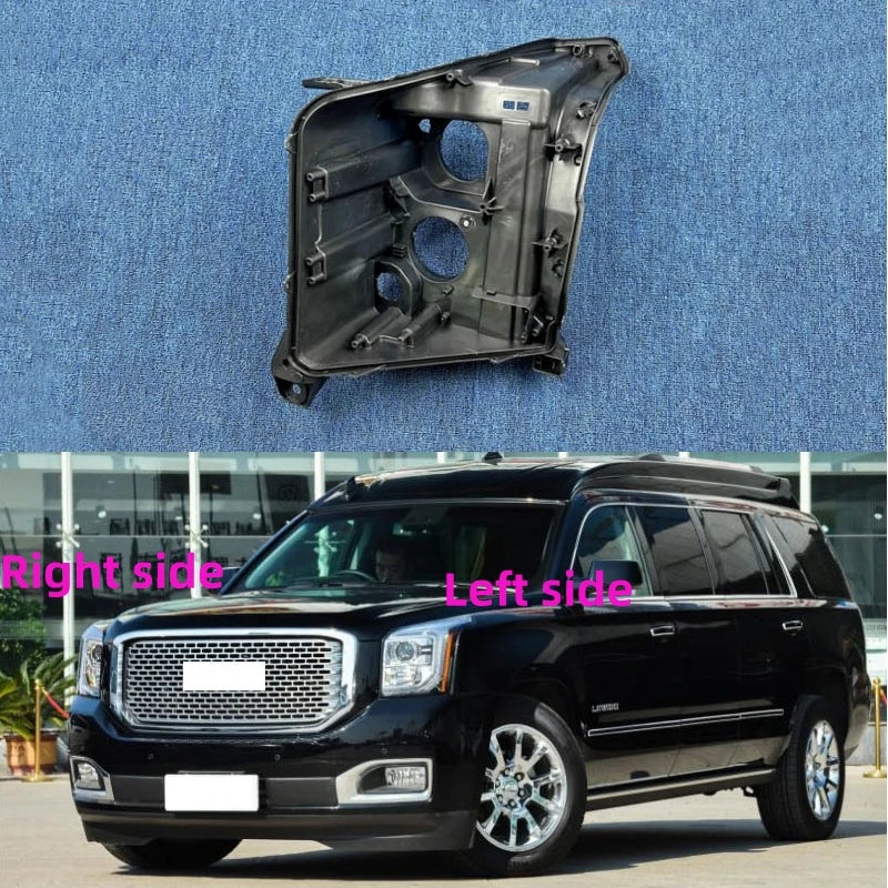 For GMC YUKON 2015 2016 2017 2018 2019 2020 Headlamp Base Headlight Rear shell Headlight House Black rear shell