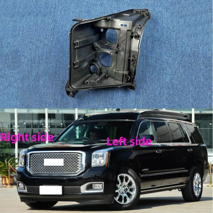 For GMC YUKON 2015 2016 2017 2018 2019 2020 Headlamp Base Headlight Rear shell Headlight House Black rear shell