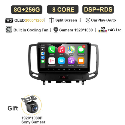 12G+256G  For Infiniti  G4 G25 G35 G37 2006 - 2013 Car Radio Multimedia Video Player Navigation GPS Android Carplay No 2 Din DVD