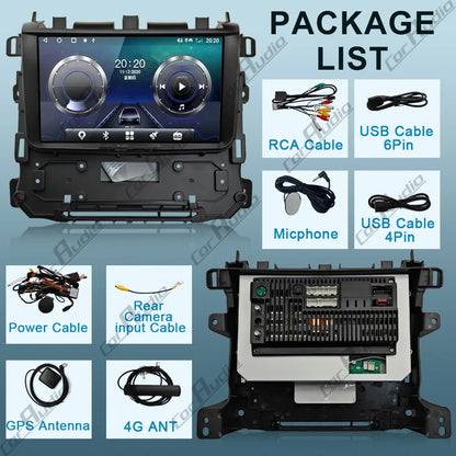 9 INCH BIG SCREEN 8 CORE ANDROID13 CAR GPS MULTIMEDIA WITH CAR PLAY FOR GMC Yukon Chevrolet Tahoe Suburban Denali 2015 2016-2019