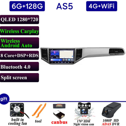 Car Radio Carplay For VOLKSWAGEN VW SPORTSVAN 2016-2019 Navigation GPS Android Auto Multimedia Player Stereo 4G Wifi No 2din DVD