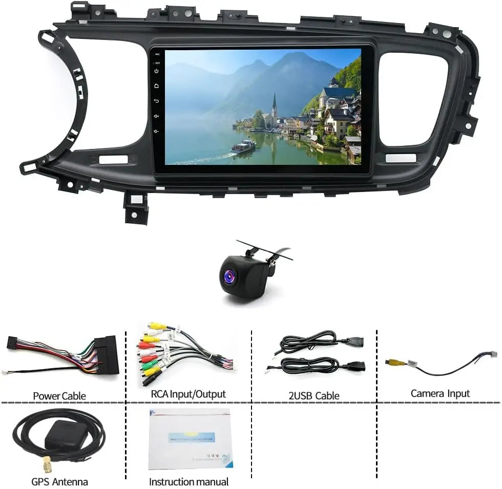 4+64G Car GPS Radio Stereo Carplay Camera Android 13 Compatible for Kia Optima K5 2011-2015
