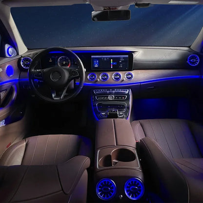 For Mercedes Benz E-Class W213 2016-2021 Led Turbine Nozzle Ambient Light Air Vent Lamp New Outlet Turbo Interior Air Vent