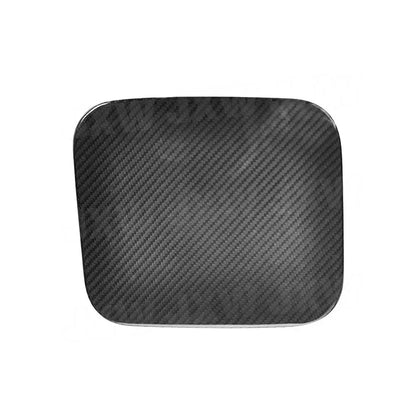 Carbon Fiber Outside Oil Filler Door Fuel Tank Cap Cover Decoration Parts for Infiniti Q50 2016-2022 Car Fuel Tank Cover Trims