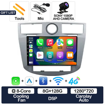 Android 15 Car Radio For Chrysler Sebring 3 JS Cirrus 2007 - 2010 GPS NAVI Multimedia Stereo Video Player 4G LTE 5G WIFI QLED BT