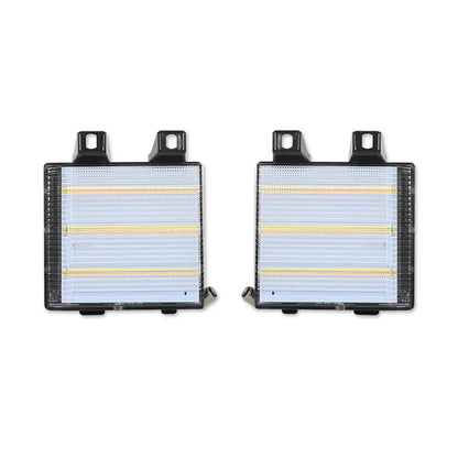 Switchback LED Amber Front Bumper Turn Signal Lights w/ White DRL For Chevrolet Blazer C10 C20 C30 K10 For GMC C1500 C2500 C3500