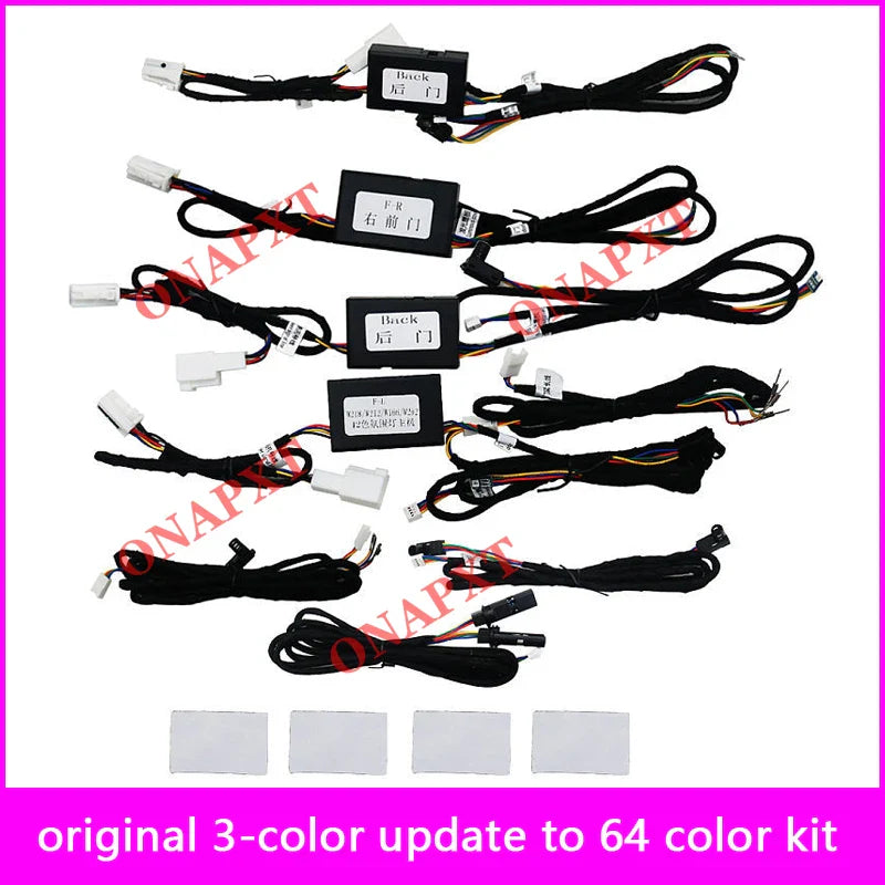 For Benz ML/GL/GLE/GLS/CLS/E/S W166 W292 X166 W218 W212 W221 LED BO Tweeter Ambient Light Upgrade Atmosphere Lamp Update Set