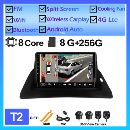 For Renault Kangoo 2015 2016 2017 2018 Android OS Car Multimedia GPS Player DSP Wireless Carplay Auto Stereo Car Radio DVD