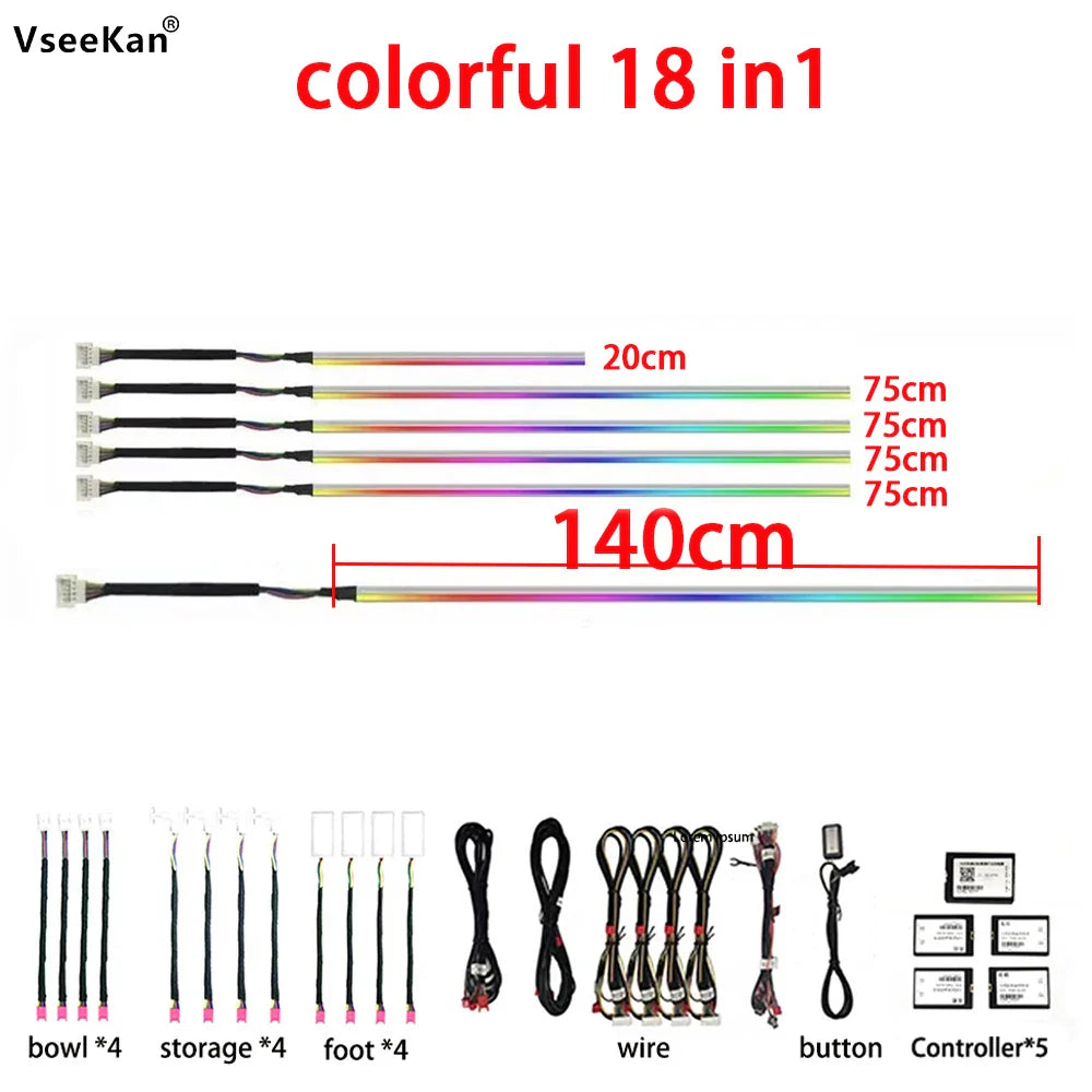 For Honda civic 10th  ambient light Special models indoor ledlight for car Symphony lights ambient light car Lights