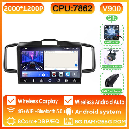 WIFI For Honda Freed 1 2008 - 2016 Car Radio Multimedia Video Player Navigation GPS Android Auto QLED Screen No 2din 2 din DVD