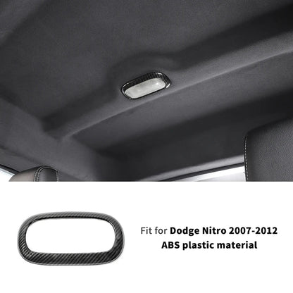 ABS Interior Central Control Steering Wheel Reading Light Decoration Cover For Dodge Nitro 2007-2012 Car Interior Accessories