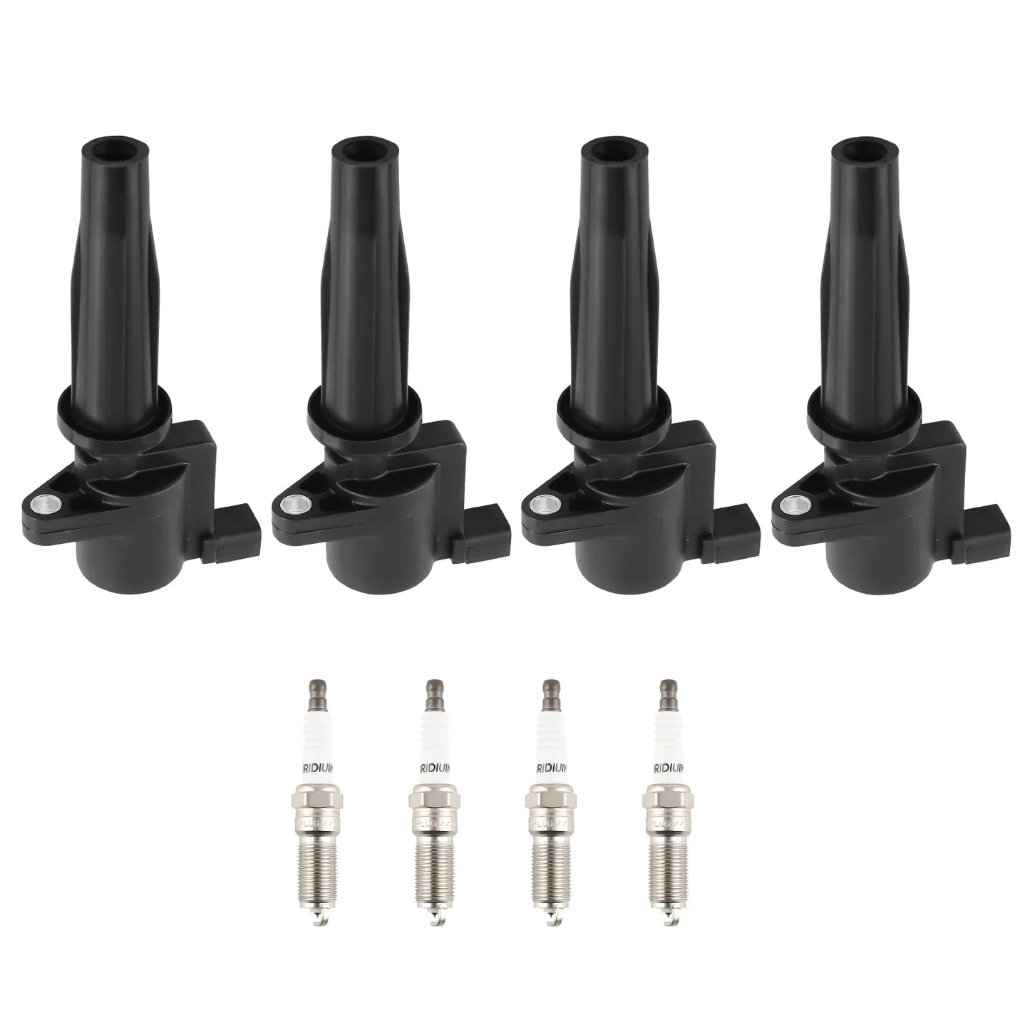 4 Ignition Coils & Spark Plugs For Lincoln Mercury Ford 2.0L/2.5L L4 UF621 5019