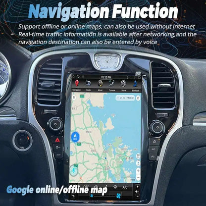 13.6inch 128GB For Chrysler 300C 2012 2019 Android 12 Tesla Screen GPS Navigation Car Multimedia Video Player Head Unit Carplay