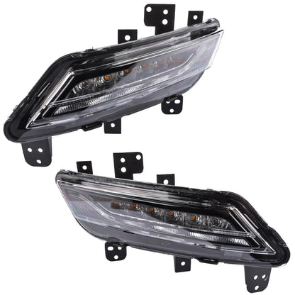 AP03 2Pcs Front RH & LH LED Fog Light Lamp Assembly FO2592242 for 2013-2016 Lincoln MKZ