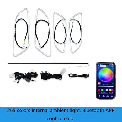 256 color LED exhaust outlet turbine nozzle atmosphere light is suitable for Mercedes-Benz A/CLA/GLA/B-CLASS W176/W117/W156/W246