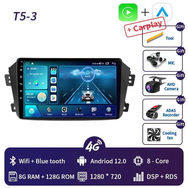 2 Din Android 13 Car Radio Player For Geely Emgrand X7 GX7 EX7 Autoradio Multimedia RDS Navigation GPS Carplay Stereo DVD DSP 4G