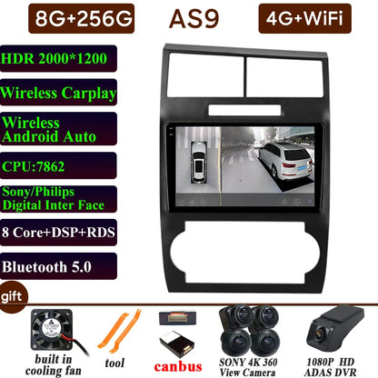 Car Radio Carplay For Dodge Charger LX 2005-2010 For Dodge Magnum 2 2003-2007 Navigation GPS Android Auto Stereo 4G Wifi No 2din