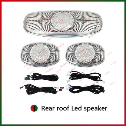 64 Colors For Mercedes Benz W213 E-Class Coupe For AMG E43 E53 LED Air Vents Nozzle 3D Rotating Tweeter Speaker Ambient Light