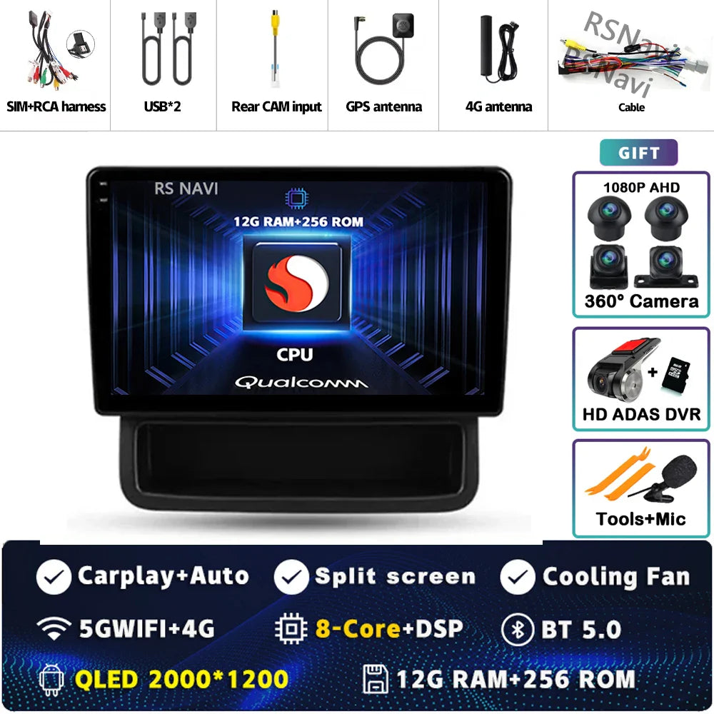Android 14 Carplay Auto For Renault Trafic 2 For Opel Vivaro A For Nissan primastar 2006 - 2014 Car Radio Stereo Player Video BT