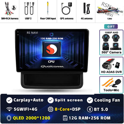 Android 14 Carplay Auto For Renault Trafic 2 For Opel Vivaro A For Nissan primastar 2006 - 2014 Car Radio Stereo Player Video BT
