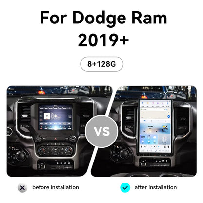 12.1 " Android Auto Carplay For Dodge Ram 1500 2500 3500 4500 2008-2019 2020 2021 2022 2023 2024 Car Radio Multimedia Head Unit