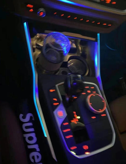 11 Colours Center console Saddle light For BMW New 3/4 Series G20 G22 M3 M4 LED decorative lights in the car Ambient light Refit