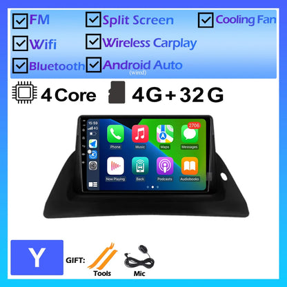 For Renault Kangoo 2015 2016 2017 2018 Android OS Car Multimedia GPS Player DSP Wireless Carplay Auto Stereo Car Radio DVD