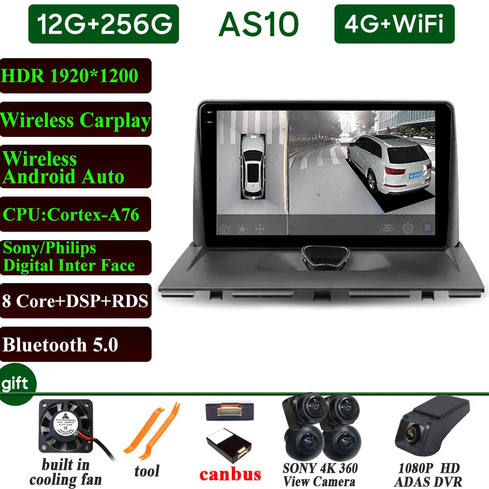 Car Radio Carplay For Peugeot Expert 2 For Citroen Jumpy For Fiat Scudo For Toyota Proace 2007-2017 Navigation GPS Android Auto