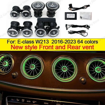 For Mercedes Benz E-Class W213 Air Vents 64 Colors 3D 4D Rotate Tweeter Interior W213 Ambient Light Speaker Cover for Light