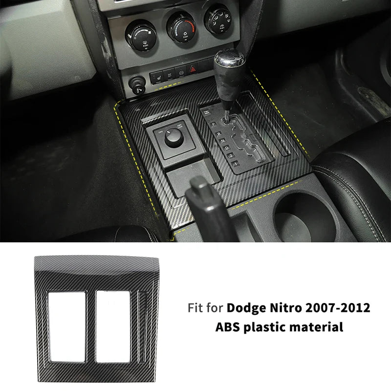 ABS Interior Central Control Steering Wheel Reading Light Decoration Cover For Dodge Nitro 2007-2012 Car Interior Accessories