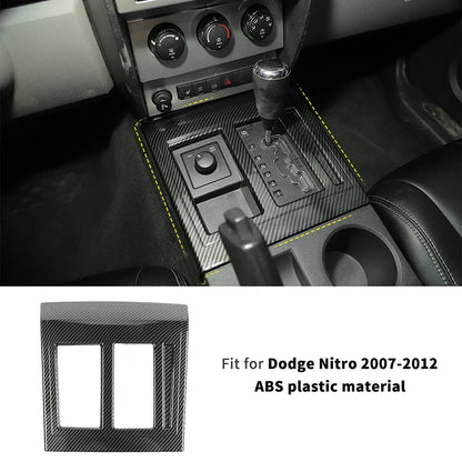 ABS Interior Central Control Steering Wheel Reading Light Decoration Cover For Dodge Nitro 2007-2012 Car Interior Accessories