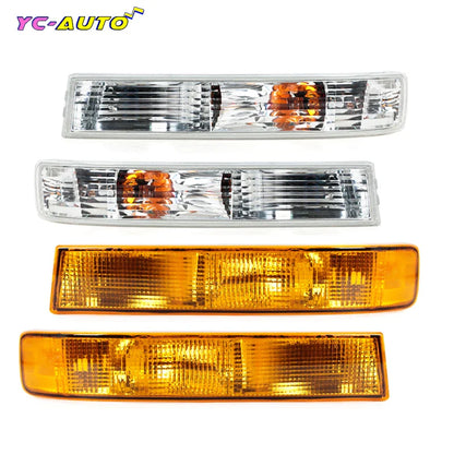2PCS Front Bumper Light Fog Light Turn Signal Light Car Accessories For GMC Savana Van 1500 2500 2003-2019 GM2520188 GM2521188