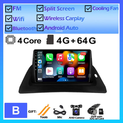 For Renault Kangoo 2015 2016 2017 2018 Android OS Car Multimedia GPS Player DSP Wireless Carplay Auto Stereo Car Radio DVD