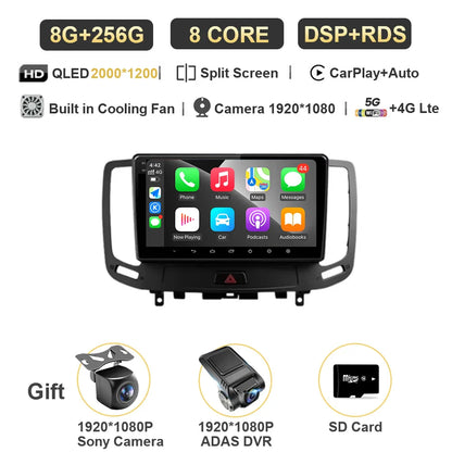 12G+256G  For Infiniti  G4 G25 G35 G37 2006 - 2013 Car Radio Multimedia Video Player Navigation GPS Android Carplay No 2 Din DVD