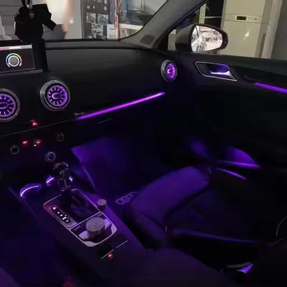 21 in 1 Ambient Lighting Car Kit For Audi A3 2013-2020 without Air Vent Dashboard Door Decoration Atmosphere Lamp by APP Control