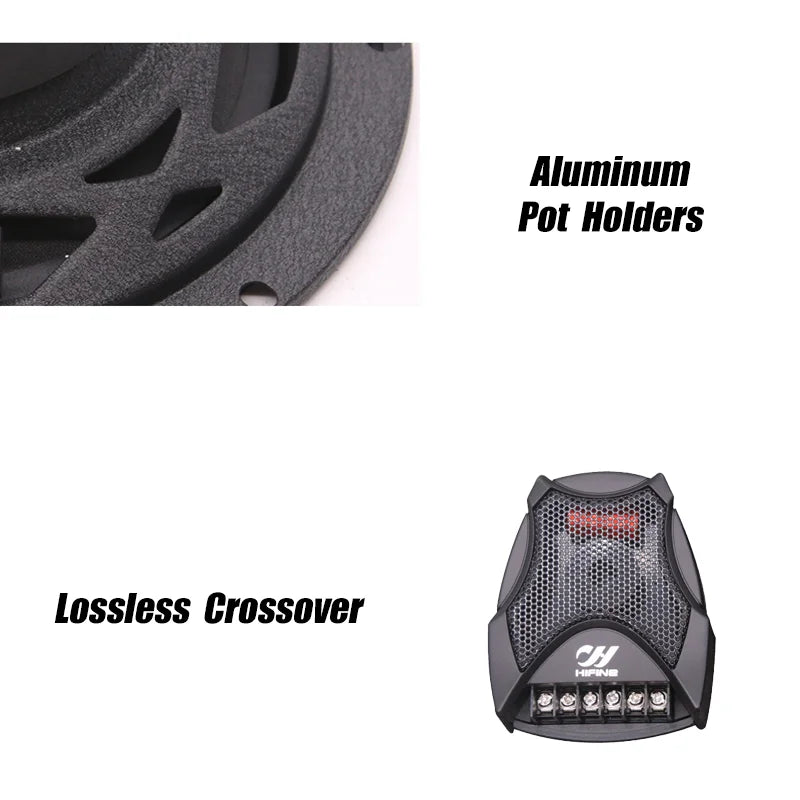 6.5 Inch Two Way Speaker Car Speaker Set 4 Ohms RMS 60W MAX 250W High Quality Car Audio Universal Modification Car Speaker Kit