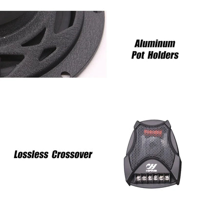 6.5 Inch Two Way Speaker Car Speaker Set 4 Ohms RMS 60W MAX 250W High Quality Car Audio Universal Modification Car Speaker Kit