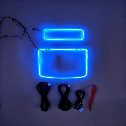 Car LED Roof Reading Light Interior Decorative Lamp Atmosphere Ambient Light Ice Blue For Toyota Camry 2018-2023