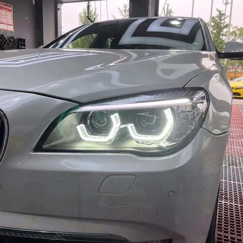 7 Series F01 F02 Upgrade Headlight for BMW 2009-2015 740i 730i 735i LED Head Lamps DRL Dynamic Turn Signals Projector Lens Light