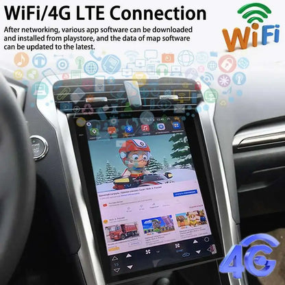 256GB Rom 12.1Inch Tesla Android Screen Car Multimedia Video Player For Ford Mondeo 2016 Fusion Radio 2din GPS Stereo Head Unit